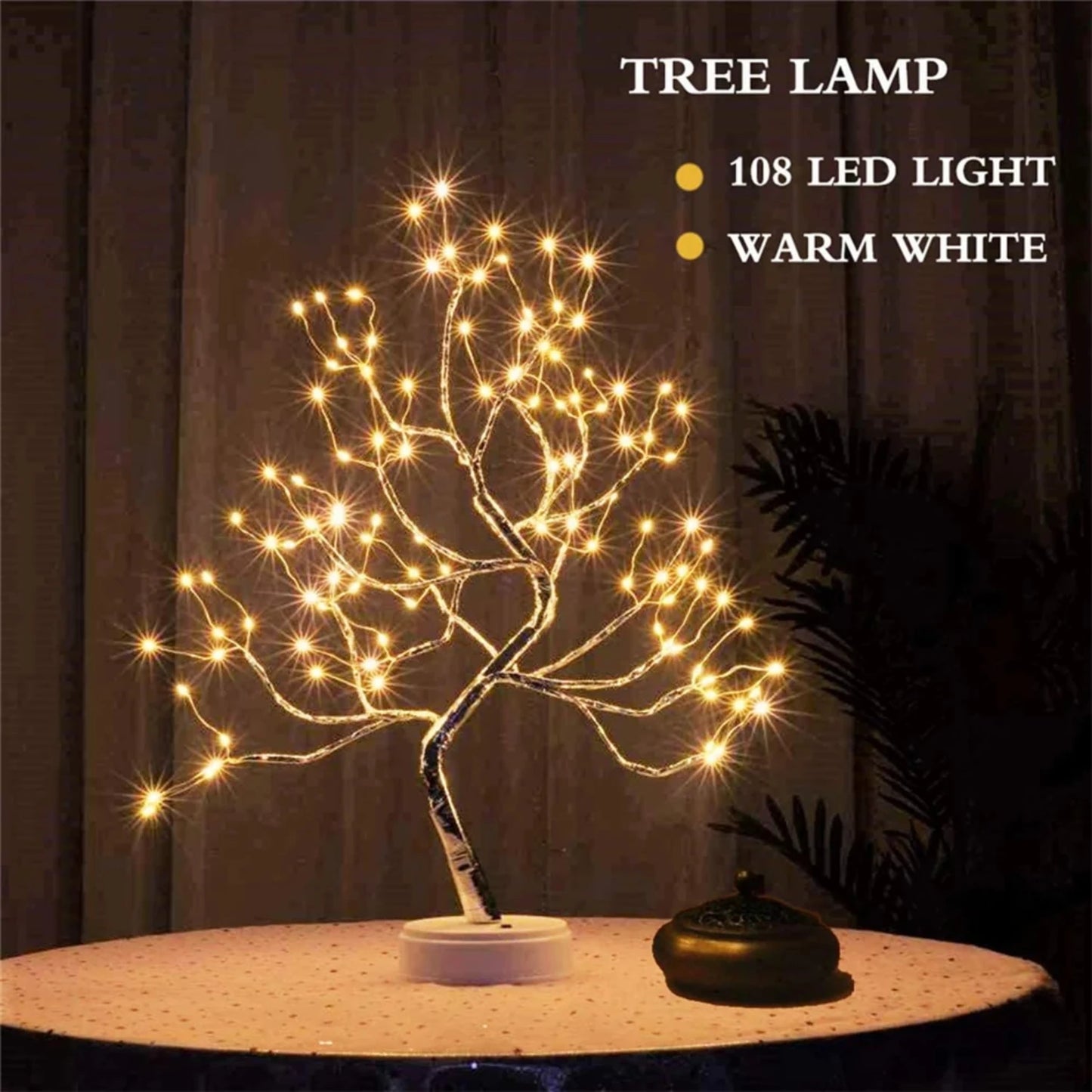 Tabletop Bonsai Tree Light, 108 LED