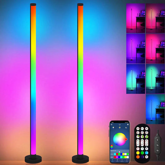 Smart LED Floor Lamp 49" RGB Remote & APP Control