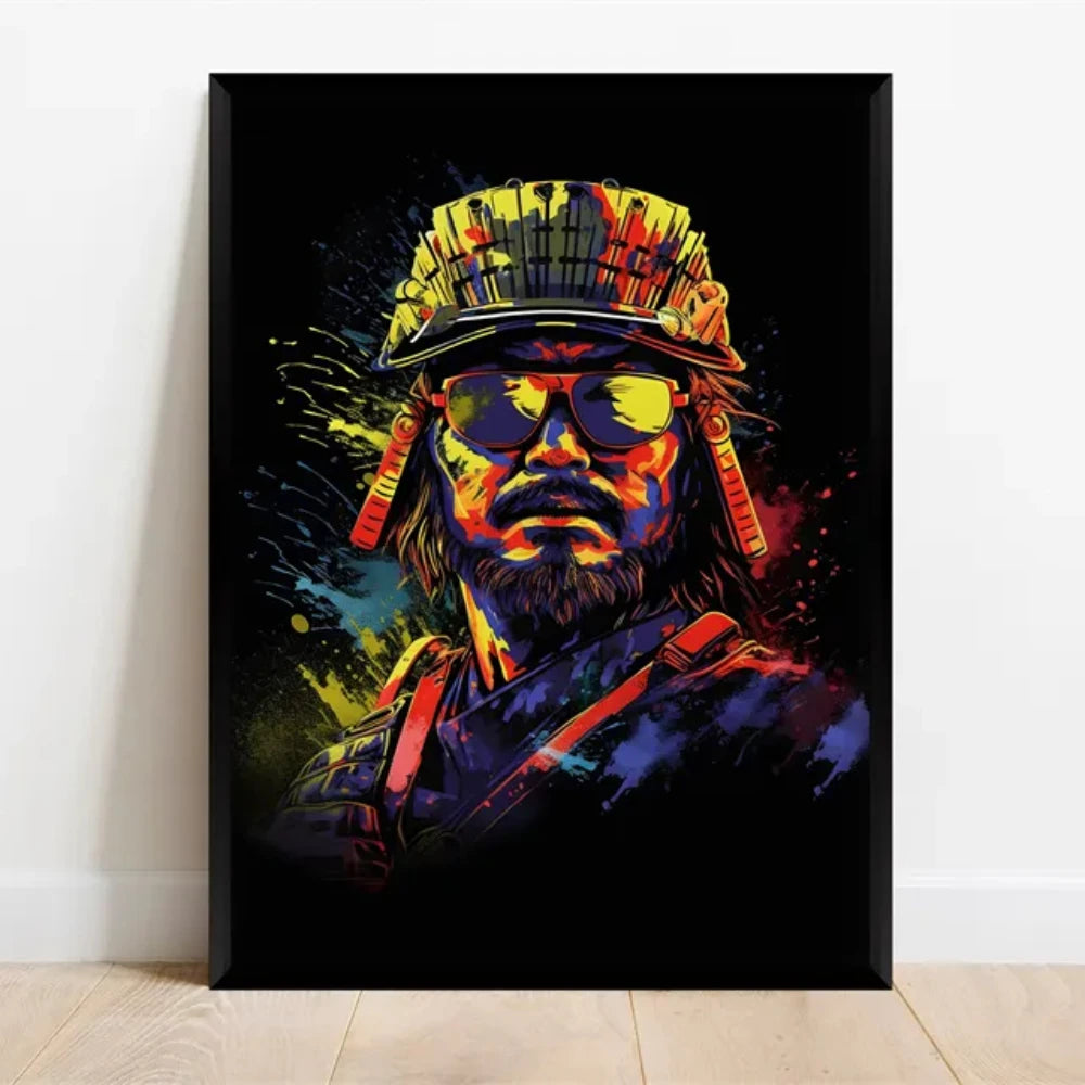 1 pc Neon Video Game Canvas Painting