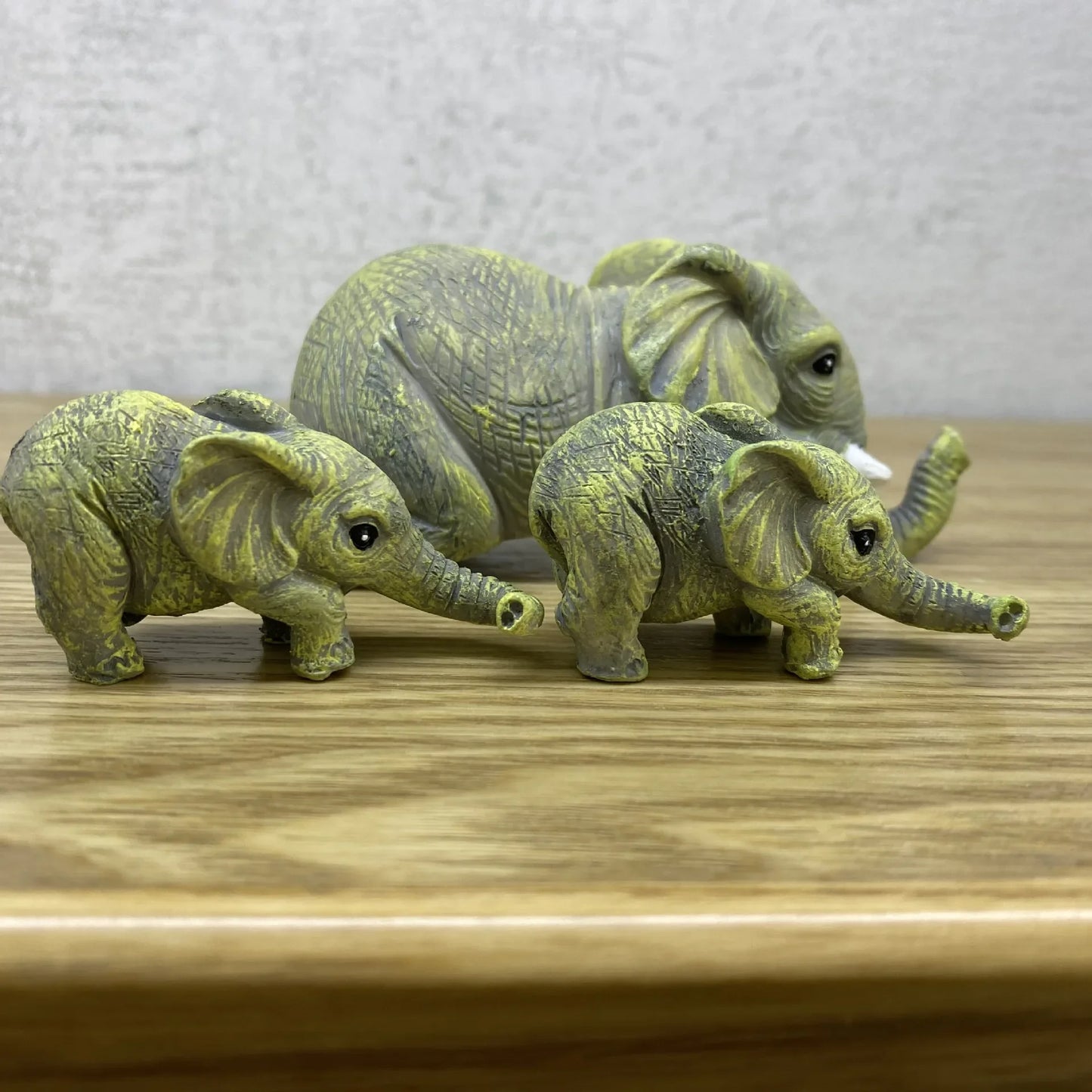 3pcs/Set Cute Elephant Decor Statue