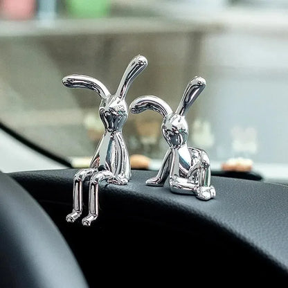 2PC Long-Eared Rabbit small Statue