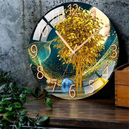 12 inch Elegant Glass Wall Clock