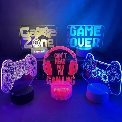 3D LED Gaming Table Lamp