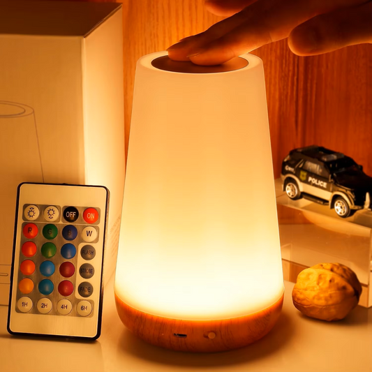 LED Touch Dimmable Table Lamp 13 color Remote Control