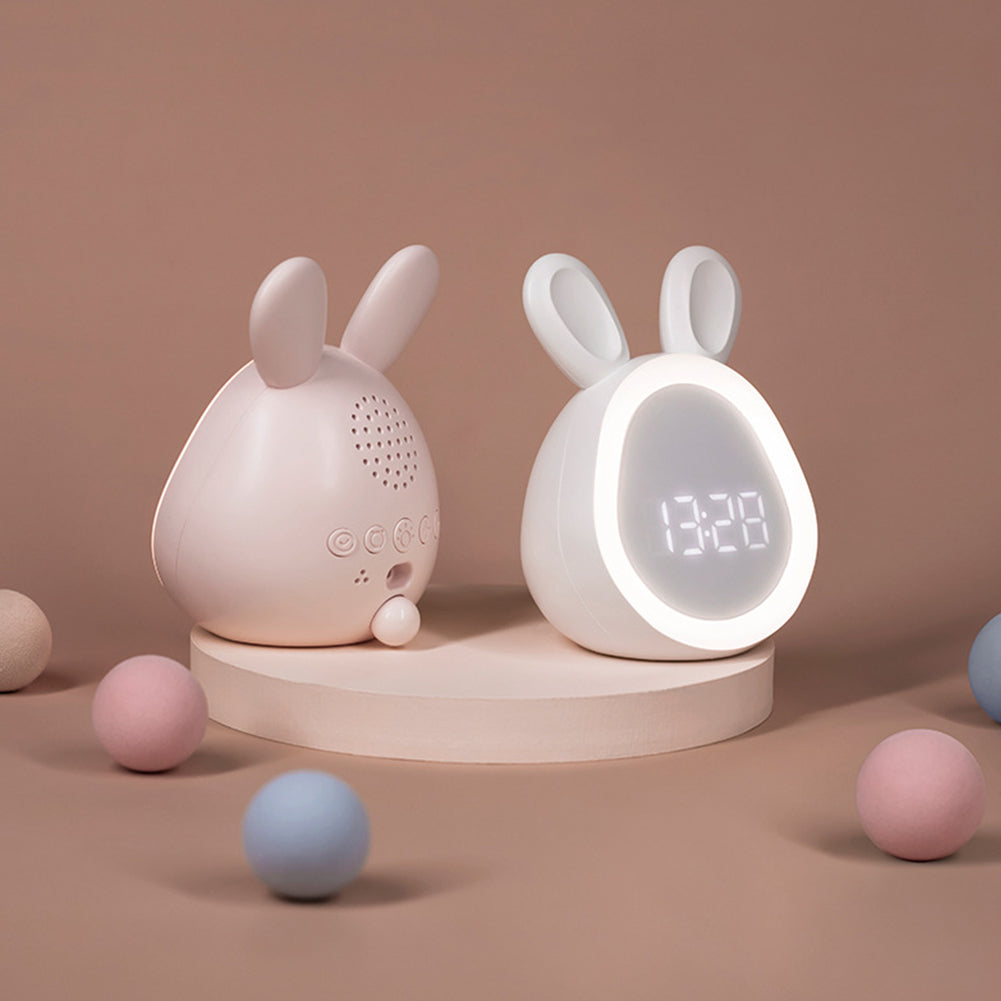 Cute Rabbit Alarm Clock With Night Light